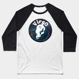 Cosmic Virgo Zodiac Character Baseball T-Shirt